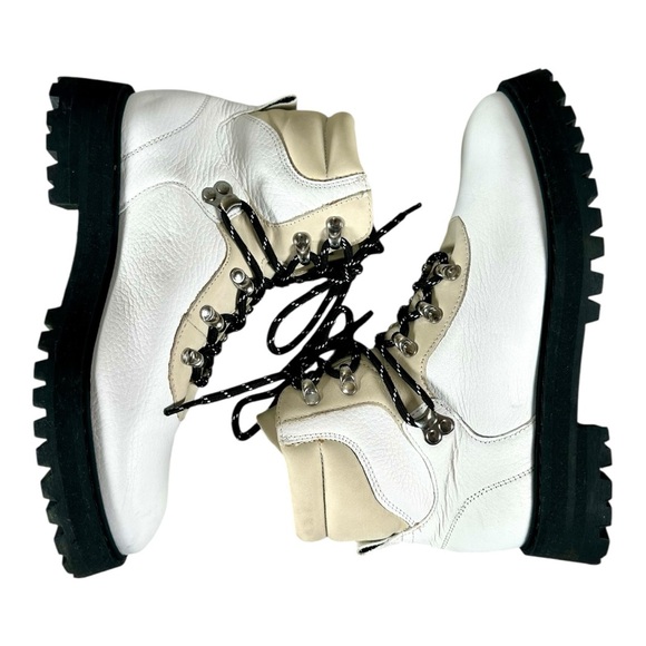 & Other Stories Women’s Leather Lace-Up Hiking Boots US 7 - Picture 9 of 16